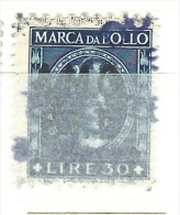 MARCA DA BOLLO REVENUE - TRIESTE AMG FTT  - LIRE 30 - DENTELLATURA MISTA - Fiscales