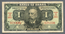 Pick131a 1944 - N°série 386 - N° 078336 UM MIL REIS - Brasile