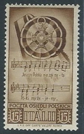 1946 CORPO POLACCO SOCCORSO DI GUERRA 15 CENT MH * - ED847 - 1946-47 Período Del Corpo Polacco