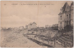 PARAME  -  La  Digue  Ravagée  Par  Un  Raz  De  Marée ( 29  Octobre  1905 )  Carte Rare. - Parame