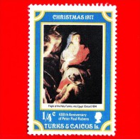 TURKS E CAICOS - 1977 - Natale - Christmas - 4 Centenario Di Peter Paul Rubens - ¼ - Turks & Caicos (I. Turques Et Caïques)