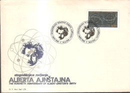 113.YUGOSLAVIA 1979 100th Birth Anniversary Of Albert Einstein Cover - Autres & Non Classés