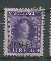 MARCA DA BOLLO/REVENUE  - TRIESTE AMG FTT -LIRE 6 - Revenue Stamps