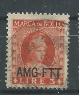 MARCA DA BOLLO/REVENUE  - TRIESTE AMG FTT -LIRE 3 - Revenue Stamps