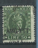 MARCA DA BOLLO/REVENUE  - TRIESTE AMG FTT -LIRE 50 Calc. - Fiscale Zegels