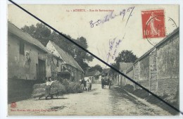 CPA - Acheux - Rue De Bertrancourt Moisson Agricole Agriculture - Acheux En Amienois