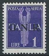 1944 RSI GNR VERONA POSTA AEREA 1 LIRA MNH ** - ED857-3 - Poste Aérienne