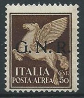 1944 RSI GNR VERONA POSTA AEREA 50 CENT MNH ** - ED856-4 - Luchtpost