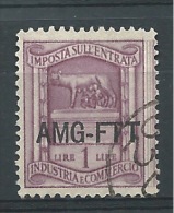 MARCA DA BOLLO/REVENUE  - TRIESTE AMG FTT -IGE  L. 1 - Revenue Stamps