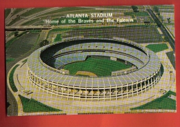 JFU-09 Atlanta Stadium Home Fo The Braves And The Falcons. Football Calcio Fussball Soccer. Circulé Sous Enveloppe - Fútbol