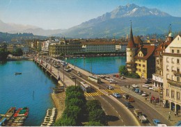 SUISSE,HELVETIA,SWISS,SWI TZERLAND,SVIZZERA,SCHWEIZ ,LUZERN,LUCERNE,LAC DES QUATRE CANTONS,PONT,CIRCULATION, PORT,TRAMWA - Lucerne