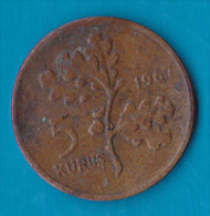 TURKEY - 5 Kurus 1967 - Turquie