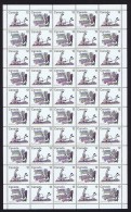 1977  Inuit Hunting  Sc 750-1  Se-tenant  MNH Complete Sheet Of 50 (folded) - Hojas Completas