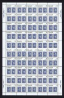 1978  CAPEX'78  Stamp On Stamp 10d Jacques Cartier   Sc 754 MNH Complete Sheet Of 50  With Inscriptions (folded) - Volledige & Onvolledige Vellen
