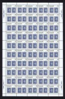 1978  CAPEX'78  Stamp On Stamp 10d Jacques Cartier   Sc 754 MNH Complete Sheet Of 50  With Inscriptions (folded) - Ganze Bögen