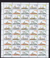 1978 Ice Vessels  Sc 776-9 Se-tenant MNH Complete Sheet Of 50  With Inscriptions - Ganze Bögen