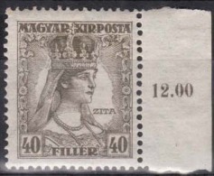 HUNGARY, 1918, Queen Zita, Sc. 131 - Unused Stamps