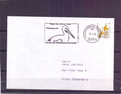 Deutsche Bundespost - Weissstorch - Vogel Des Jahres 1994 - Rodenberg 5/4/1994  (RM6792) - Cigognes & échassiers