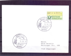 Deutsche Bundespost - Wagner Festspiele 1987 - Bayreuth 10/7/1987  (RM6955) - Cygnes