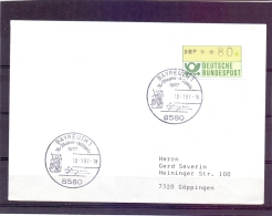 Deutsche Bundespost - Wagner Festspiele 1987 - Bayreuth 10/7/1987  (RM6956) - Cygnes