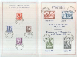 Antituberculose 1951-52 - Cartoline Commemorative - Emissioni Congiunte [HK]