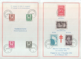 Antituberculose 1952-53 - Erinnerungskarten – Gemeinschaftsausgaben [HK]