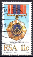 SOUTH AFRICA 1984 Military Decorations - 11c Pro Patria Medal FU - Oblitérés