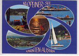 KLOPEINER SEE - Mehrbildkarte, Mehrfachansichten , Verlag Schilcher, 2/457, Sondermarke - Klopeinersee-Orte