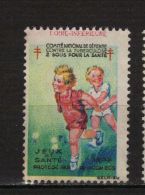 Timbre Vignette 1933 « Jeux Et Santé » Avec  Indice Départemental Loire Inférieure (44) - Tuberkulose-Serien