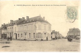 Delcampe - CRAON - Rue De La Gare Et Route De Château-Gontier - Hôtel De L'Etoile - Animé - Craon