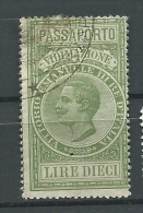 MARCA DA BOLLO- REVENUE - MARCHE  PER PASSAPORTI VIDIMAZIONE LIRE DIECI - Revenue Stamps