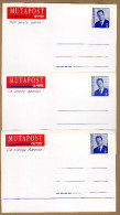 3 Cartes Entier Postal Mutapost - Avis Changement Adresse