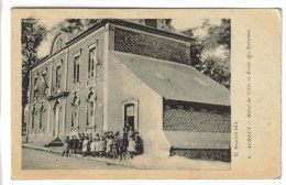 CPSM ACHEUX EN AMIENOIS (Somme) - Hôtel De Ville Et école Des Garçons - Acheux En Amienois