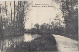 Cpa  28 Eure Et Loir Villemeux  Vallee De L Eure Route De Mauzaize - Villemeux-sur-Eure