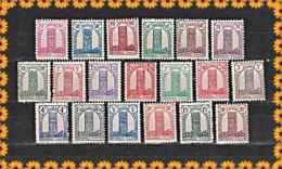 Maroc  1943  Rabat  N° 204 à 222  Serie Compl. Neuf X  ( Charniere ) 19 Valeurs - Ungebraucht