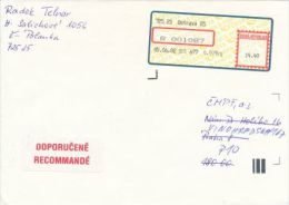 Czech Rep. / APOST (2002) 725 25 Ostrava 25 (R-letter) Tariff: 14,40 CZK; Label "RECOMMANDE" (A08022) - Covers & Documents