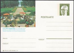 Germany 1974, Illustrated Postal Stationery "Bad Lippspringe", Ref.bbzg - Geïllustreerde Postkaarten - Ongebruikt