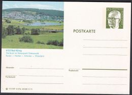 Germany 1974, Illustrated Postal Stationery "Bad Konig", Ref.bbzg - Cartes Postales Illustrées - Neuves