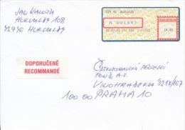 Czech Rep. / APOST (2002) 739 46 Hukvaldy (R-letter) Tariff: 14,40 CZK; Label "RECOMMANDE" (A08030) - Storia Postale