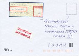 Czech Rep. / APOST (2002) 330 08 Zruc - Senec (R-letter) Tariff: 14,40 CZK; Label "RECOMMANDE" (A08062) - Briefe U. Dokumente