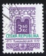 République Tchèque 1995 Oblitéré Rond Used Stamp Fenêtre Architecture Style Roman Romanesque - Gebraucht