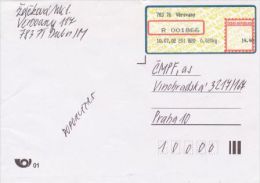 Czech Rep. / APOST (2002) 783 76 Vetrovany (R-letter) Tariff: 14,40 CZK (A08084) - Covers & Documents