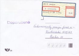 Czech Rep. / APOST (2002) 285 75 Zehusice (R-letter) Tariff: 14,40 CZK; Postmark "Doporucene" (A08096) - Covers & Documents