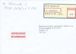 Czech Rep. / APOST (2002) 739 59 Stritez U CT (R-letter) Tariff: 14,40 CZK; Label "RECOMMANDE" (A08098) - Cartas & Documentos