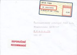 Czech Rep. / APOST (2002) 330 26 Tlucna (R-letter) Tariff: 14,40 CZK; Label "RECOMMANDE" (A08102) - Covers & Documents