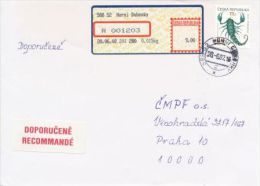 Czech Rep. / Stamps (1999) 0241: Sign Of Zodiac (5,40 CZK); R-letter (2002) 588 52 Horni Dubenky / APOST (A08106) - Briefe U. Dokumente