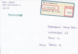 Czech Rep. / APOST (2002) 382 18 Rozmberk N/V (R-letter) Tariff: 14,40 CZK; Postmark "Doporucene" (A08119) - Briefe U. Dokumente