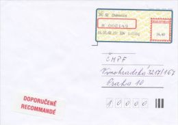 Czech Rep. / APOST (2002) 341 52 Chanovice (R-letter) Tariff: 14,40 CZK; Label "RECOMMANDE" (A08129) - Cartas & Documentos