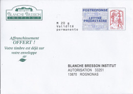 PAP Blanche Bresson Institut. (Voir Commentaires) - Prêts-à-poster: Réponse /Ciappa-Kavena