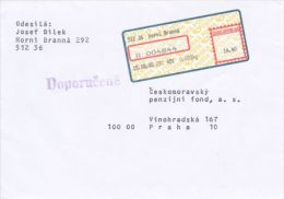 Czech Rep. / APOST (2002) 512 36 Horni Branna (R-letter) Tariff: 14,40 CZK; Postmark "Doporucene" (A08150) - Cartas & Documentos